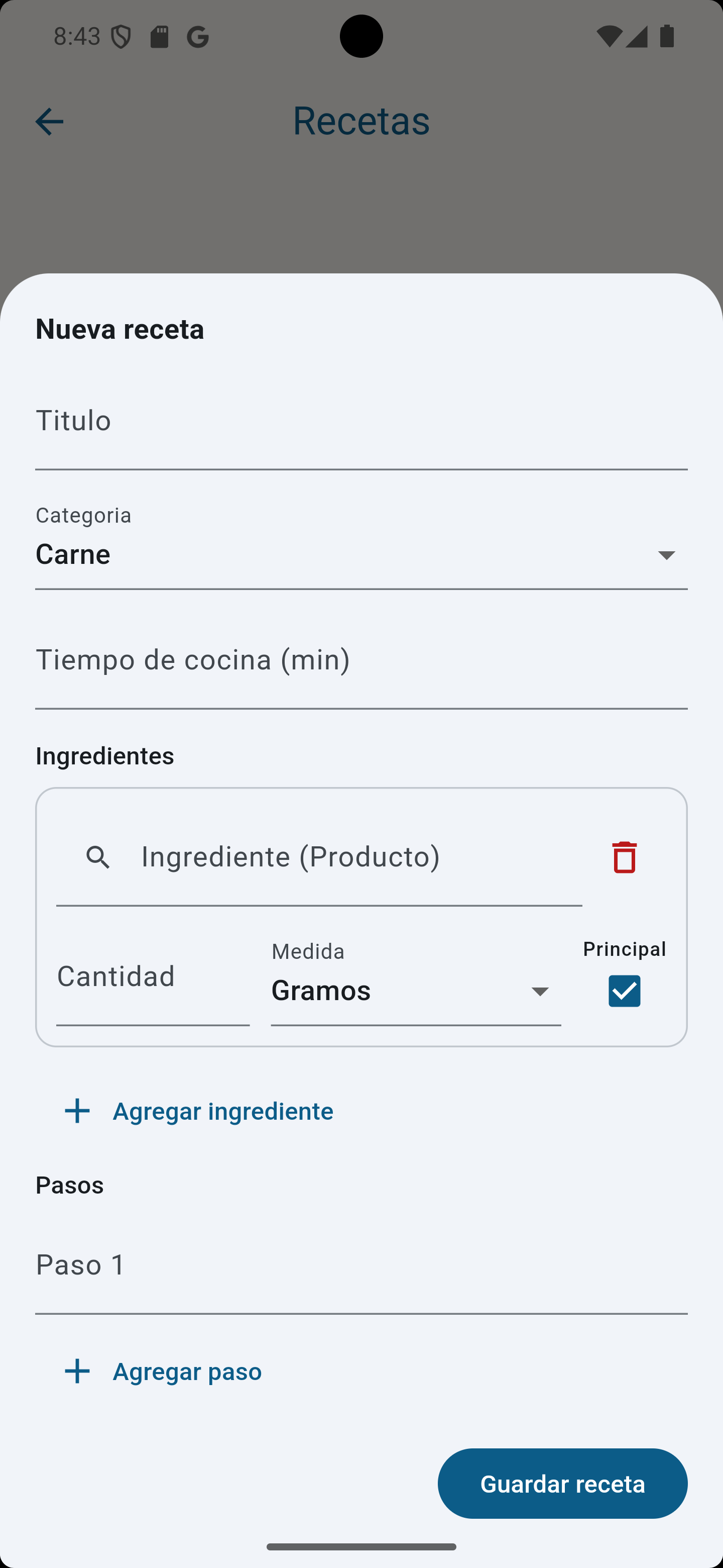 Configuración y sync